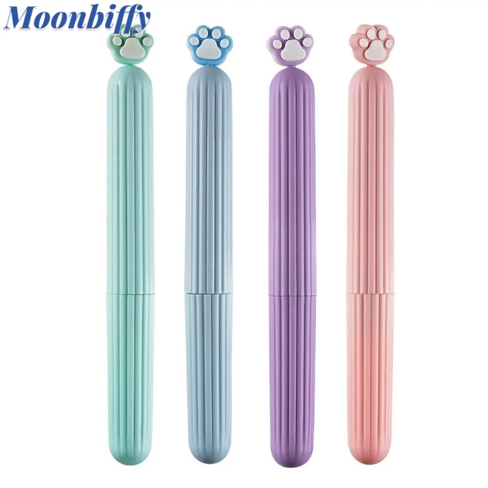 Cartoon Pen Comb Suitable For Domitory Travel Comb With Lid Girls Comb Women's Hair Brush