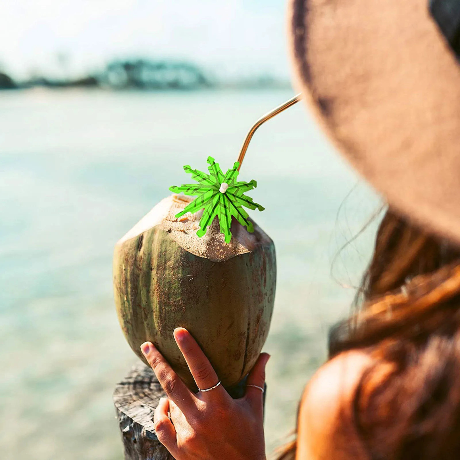 50 шт. бумажные зонтики из пальмы зубочистки Коктейльные Палочки зонтик для лета