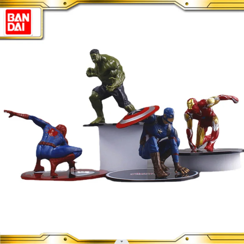 

Bandai Marvel Avengers Spider 10cm Action Figure Anime Mini Doll Decoration PVC Collectible Figure Toy Model Creative Ornament