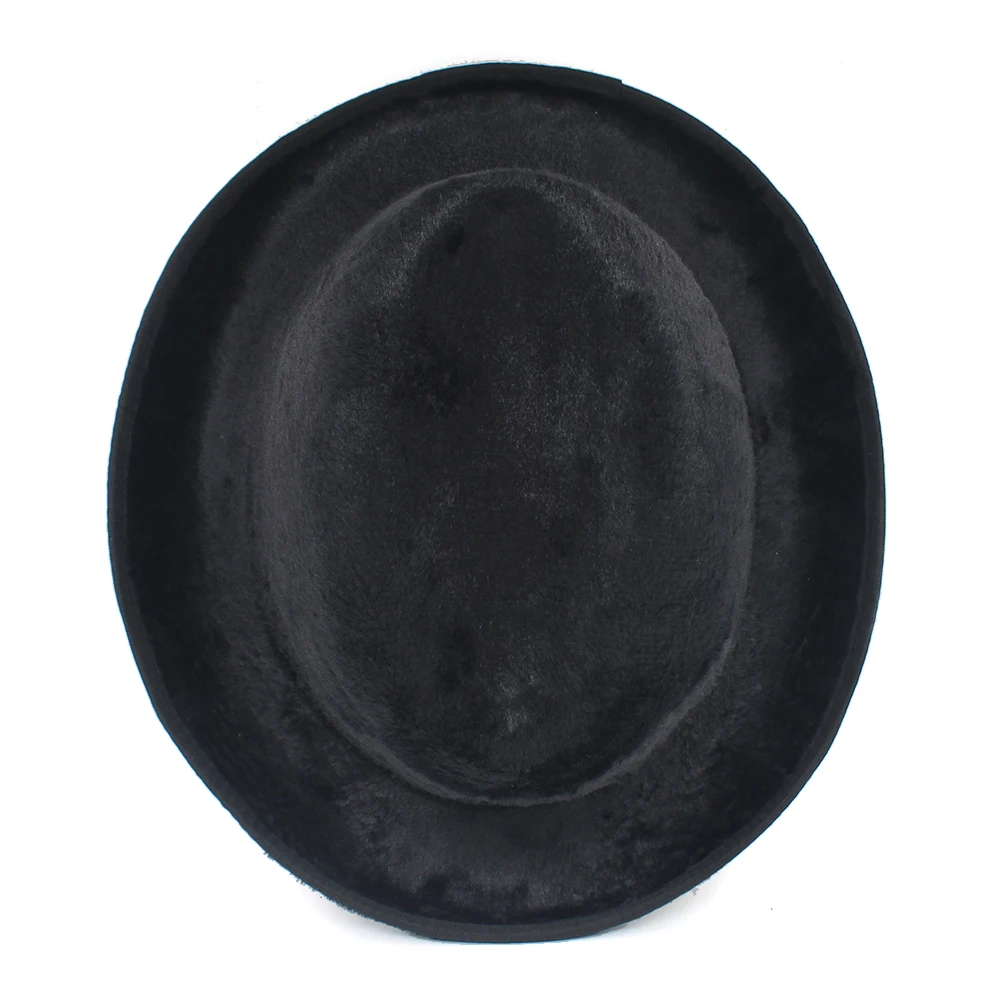 Мужчины Женщины Классические Ретро Черные Шапки Из Искусственного Меха Хомбург