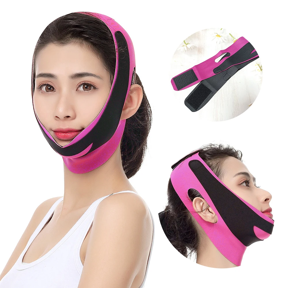 

Face Slim V-Line Lift Up Belt Women Slimming Chin Cheek Slim Lift Up Mask V-Shape Face Belt Anti Wrinkle Strap Bandage