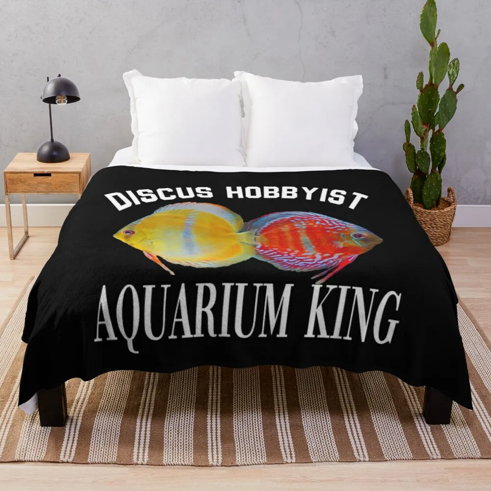 

Мягкое плюшевое одеяло Discus FishShirt в клетку