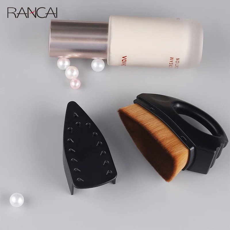 

RANCAI Makeup Brushes Iron Foundation Brush Portable 1 Pcs For Liquid Foundation Brush BB Cream Powder Cosmetics Make Up Tools