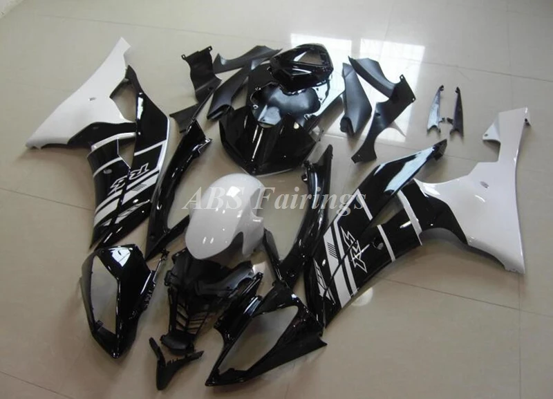

4Gifts New ABS Motorcycle Fairings Kit Fit For YAMAHA YZF - R6 08 09 10 11 12 13 14 15 16 Bodywork Set Black White