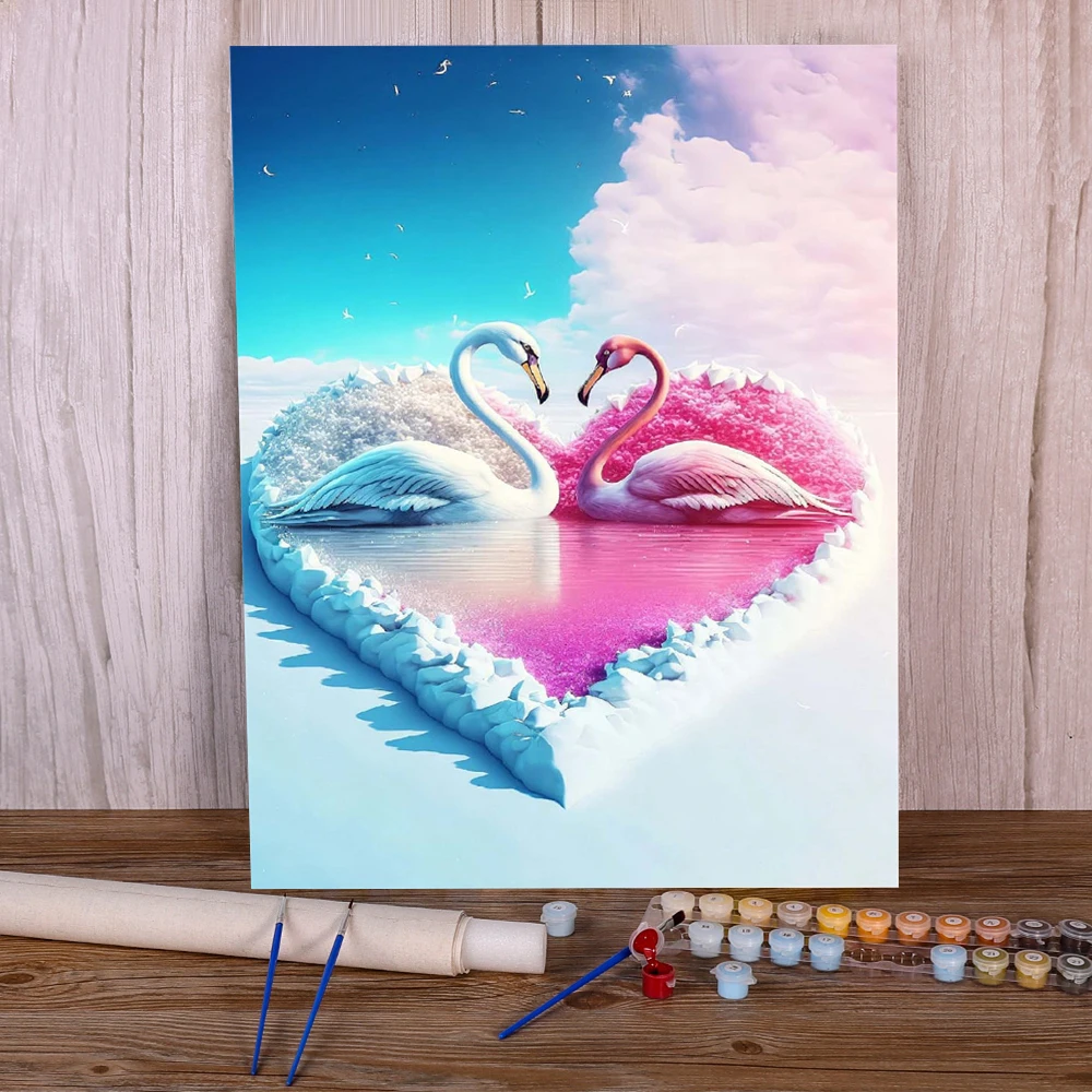 Набор для рисования по номерам 50*70 доски акриловых красок