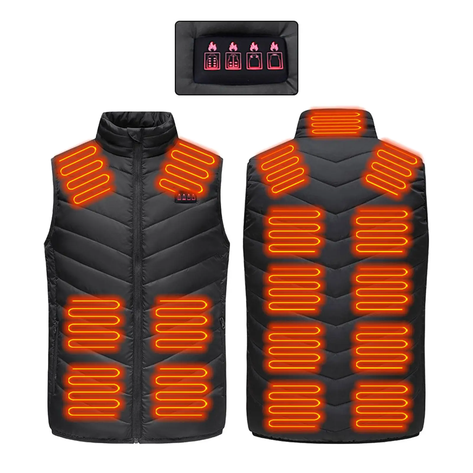 17 Areas Usb Heated Jacket Men Women Electric Heated Vest Heating Vest Heated Bodywarmer Usb Inner Heat Vest Veste Chauffante