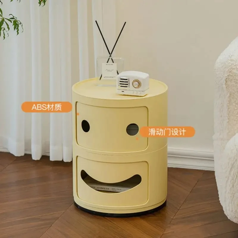 Креативная улыбающаяся прикроватная тумбочка небольшой стиль простой детский