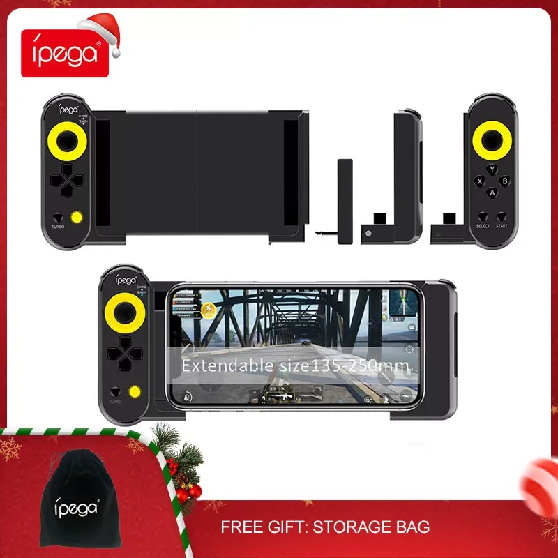 

PG-9167 Bluetooth Gamepad Single/dual Handle Stretchable Removable Controller with 3.5mm Headphone Jack