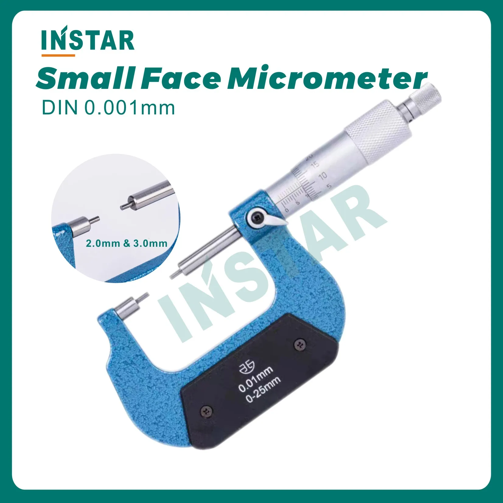 

Небольшой измерительный лицевой микрометр 0-25 мм, 0,01 мм, твердосплавные наконечники 2,0 3,0 мм, промышленный DIN внешний шлицевой микрометр 25-50 мм 50-75 мм