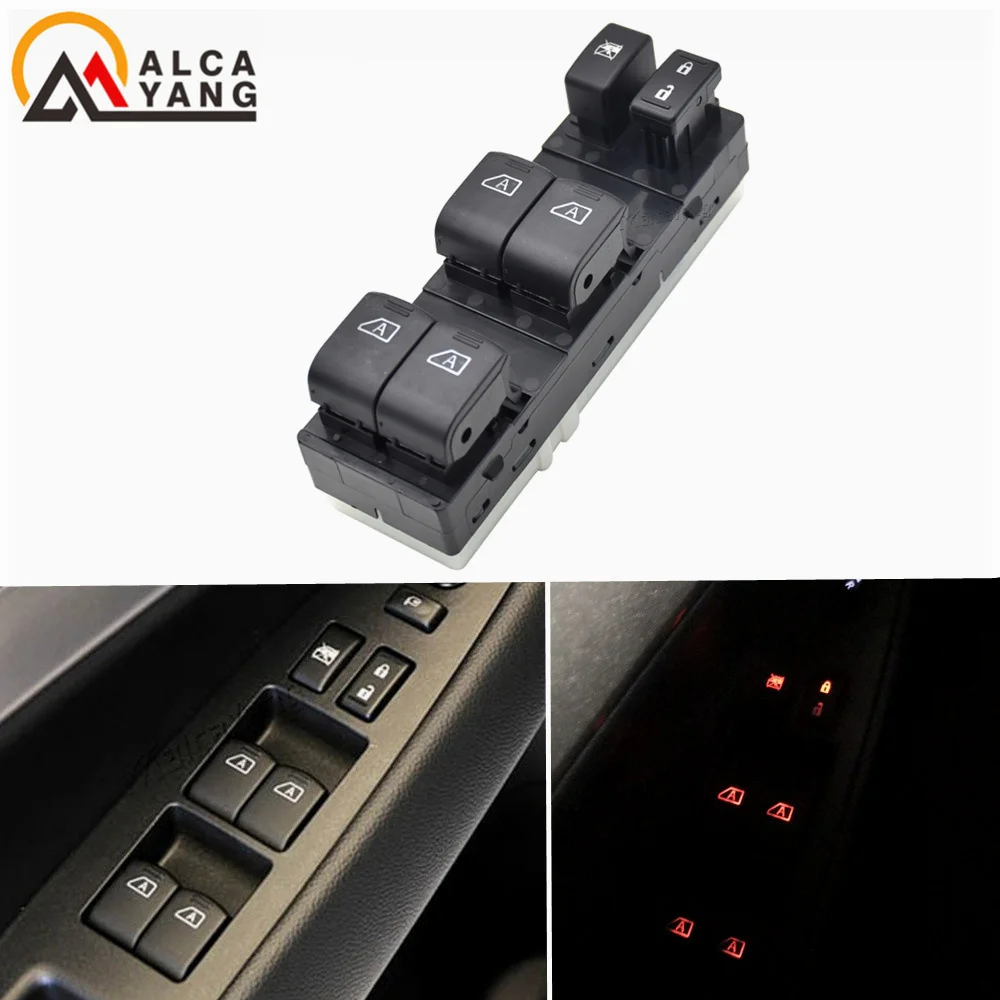 Master Electric Power Window Switch Button Console for 2009-2012 Nissan Maxima Infiniti G25 G35 G37 Q40 25401-9N00D Auto Parts