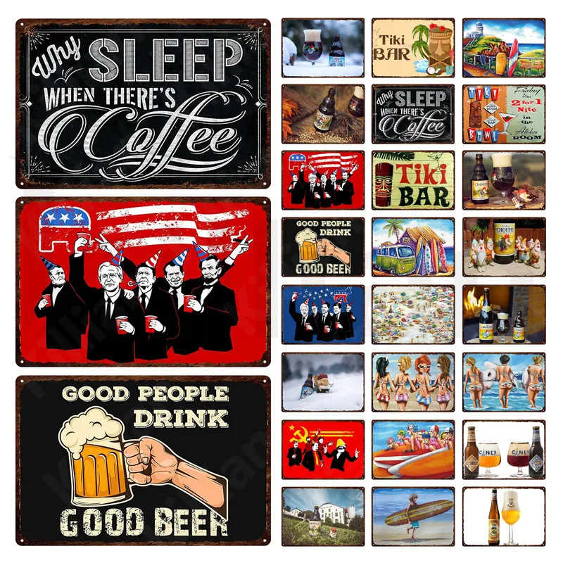 

Классические металлические знаки для пива, надпись «Good People Drink Good Beer», жестяные знаки, наклейки на стену для украшения бара, паба