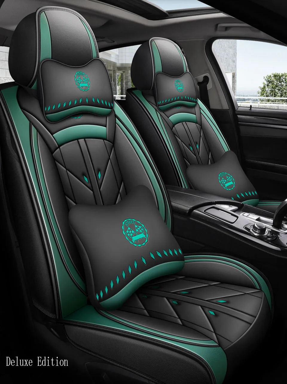 

Car Universal Seat Cover Breathable PU Leather for Cadillac CTS Escalade ATS CT6 DeVille XTS SRX XT5 CTS-V STS DTS SLS XLR Auto