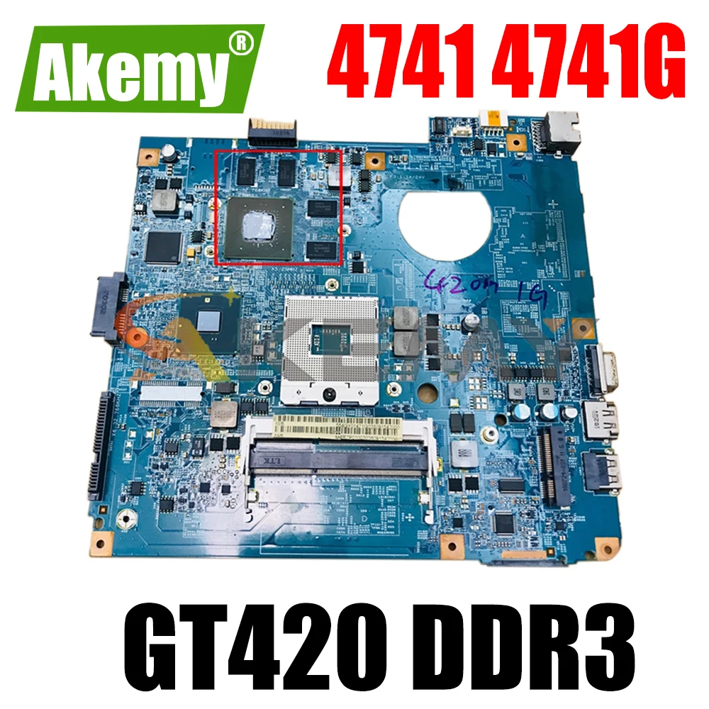 

AKEMY laptop motherboard for acer 4741 4741G D730 NV49C MS2303 MS2306 MBR7P01003 48.4GY02.031 HM55 NVIDIA GT420 DDR3