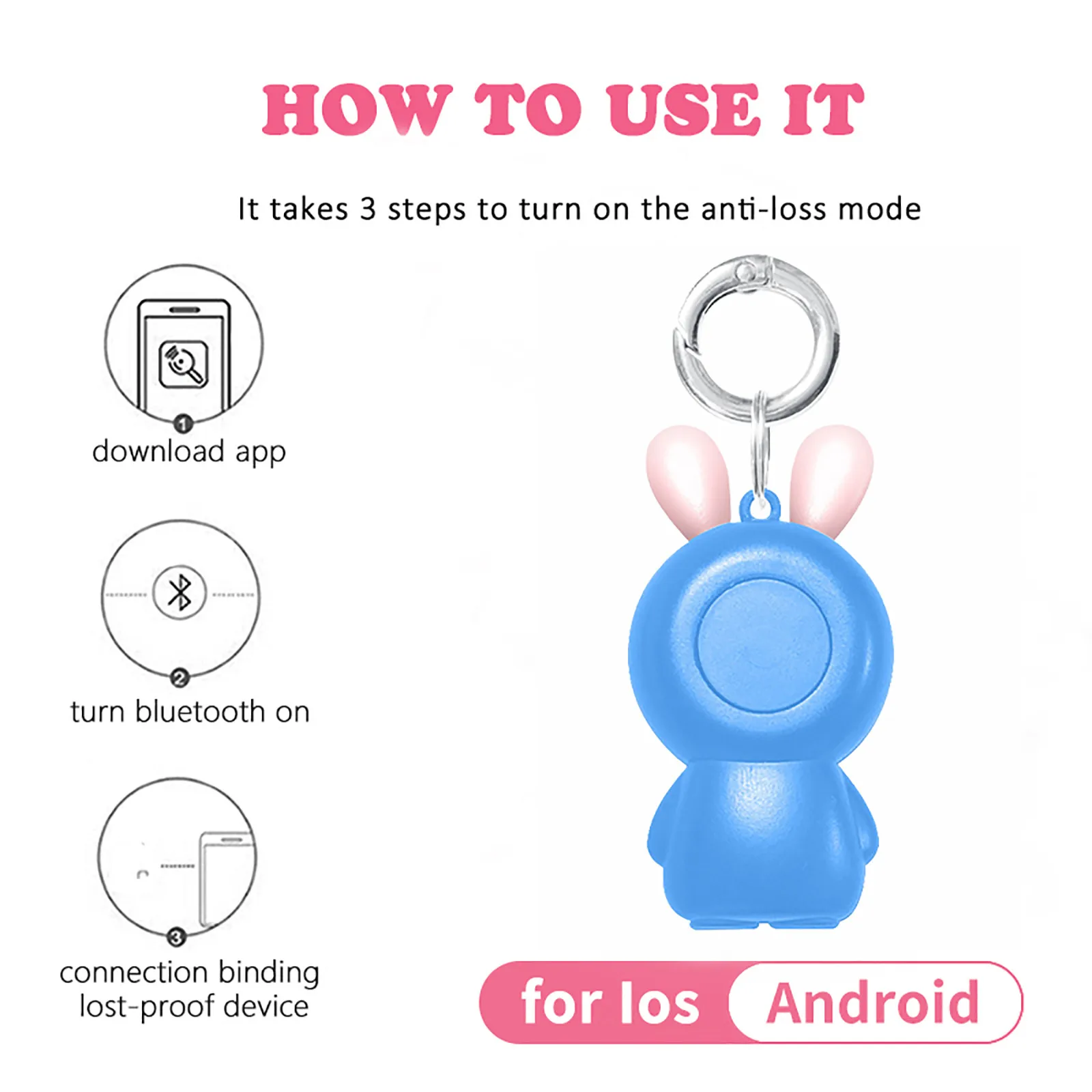 

Bluetooth Locator ABS Anti-lost Outdoor Indoor Pets Baby Kids Smartwatches