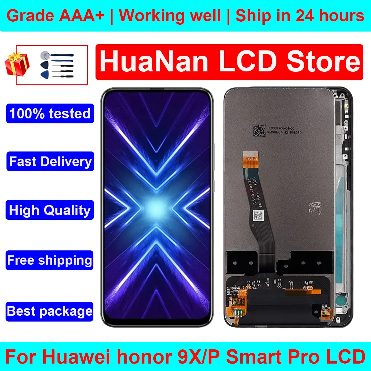 

6.59" Original Display For Huawei Honor 9X STK-L21 STK-L22 STK-LX3 /Y9 Prime 2019/P Smart Z LCD Touch Screen Digitizer Assembly