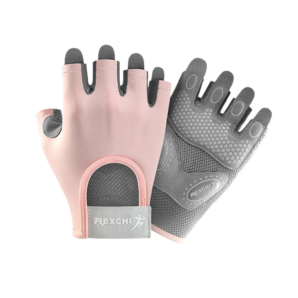 

Gym Sports Yoga Gloves 14cm/15cm/16cm Palm Length 35g 8.5cm/9cm/9.5cm Palm Width Half Finger Polyester+Silica Gel