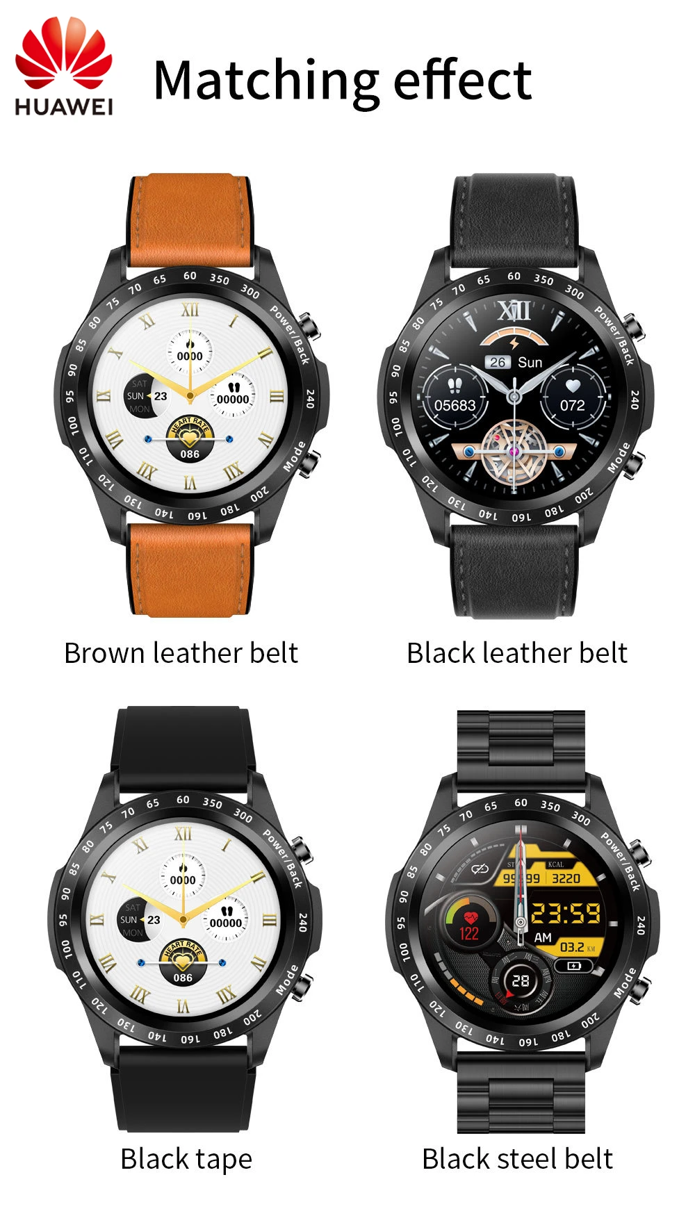 

Huawei Max3 Bluetooth Calling Smart Watch Support TWS Local Music Player 128M Sleep Blood Pressure Monitoring