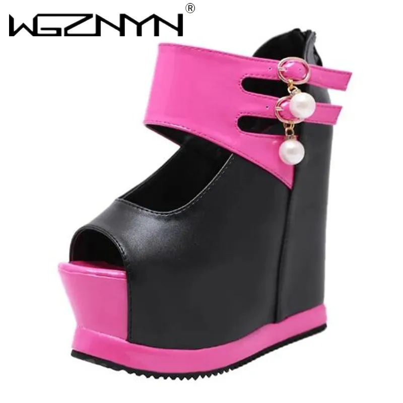 НОВЫЕ женские сандалии с открытым носком летние на танкетке платформе высоком