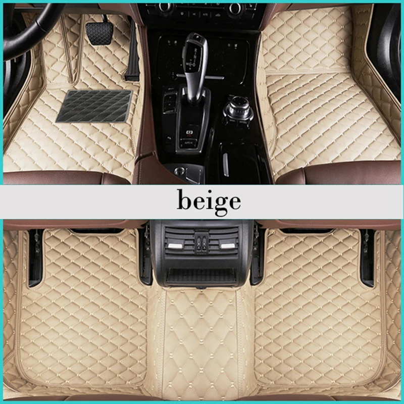 custom 5 seats Leather car floor mats for HUMMER H2 H3 car styling auto accessories car carpet cover styling carpet