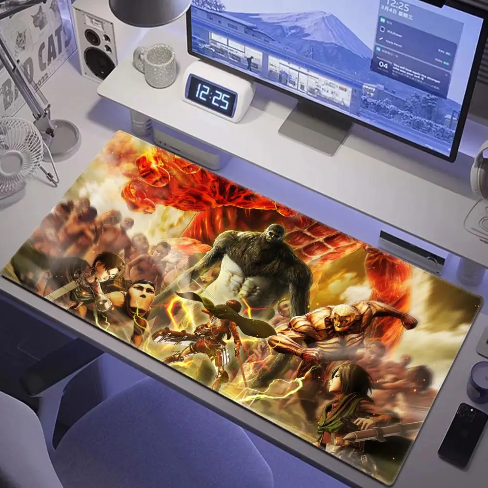 Коврик для игровой мыши атака на Титанов аксессуары компьютера милые коврики
