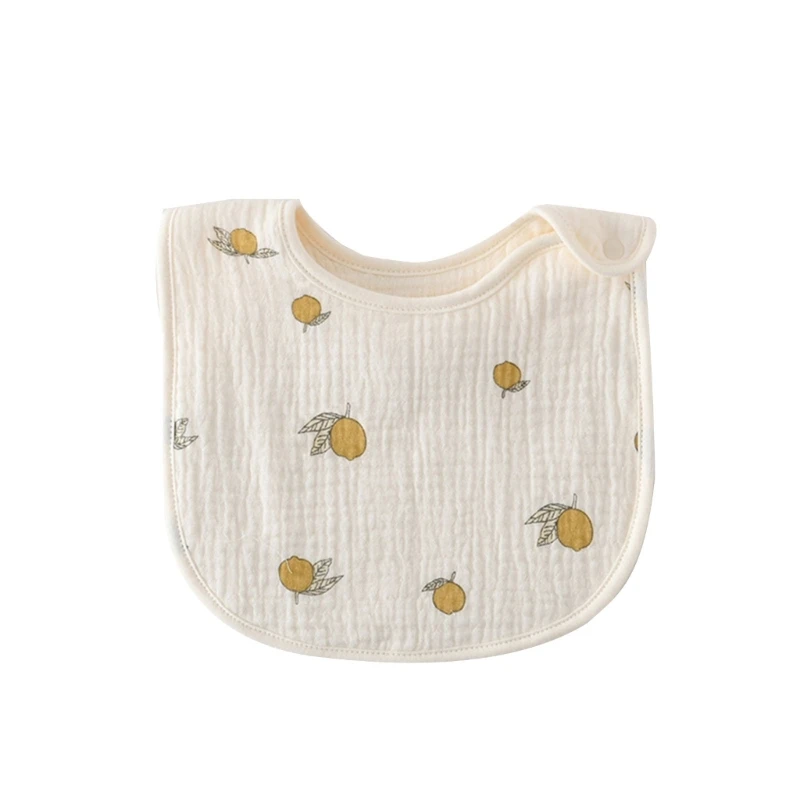 

Drooling Bib Cotton Burp Clotsh with Button Infant Feeding Bib Saliva Towel