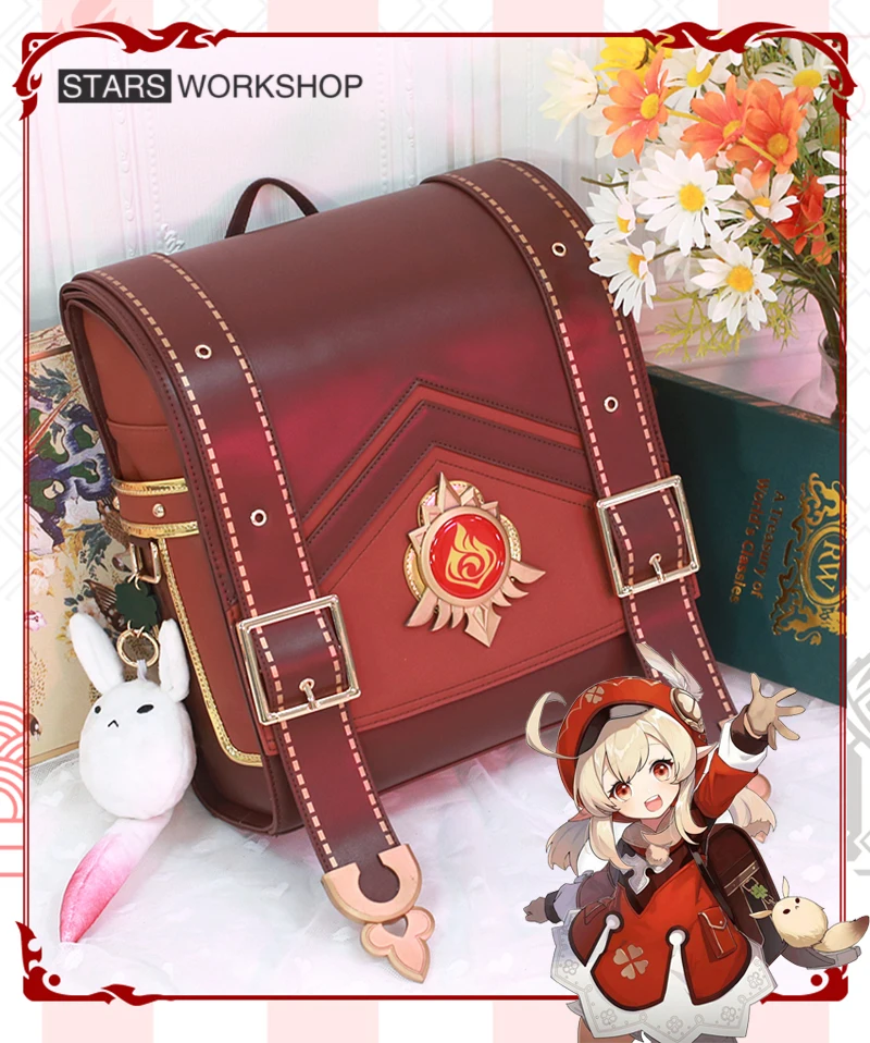 

Аниме Genshin Impact Klee Spark Knight милый рюкзак для игры Klee Косплей сумки на плечо для женщин Лолита стиль Хэллоуин подарок реквизит