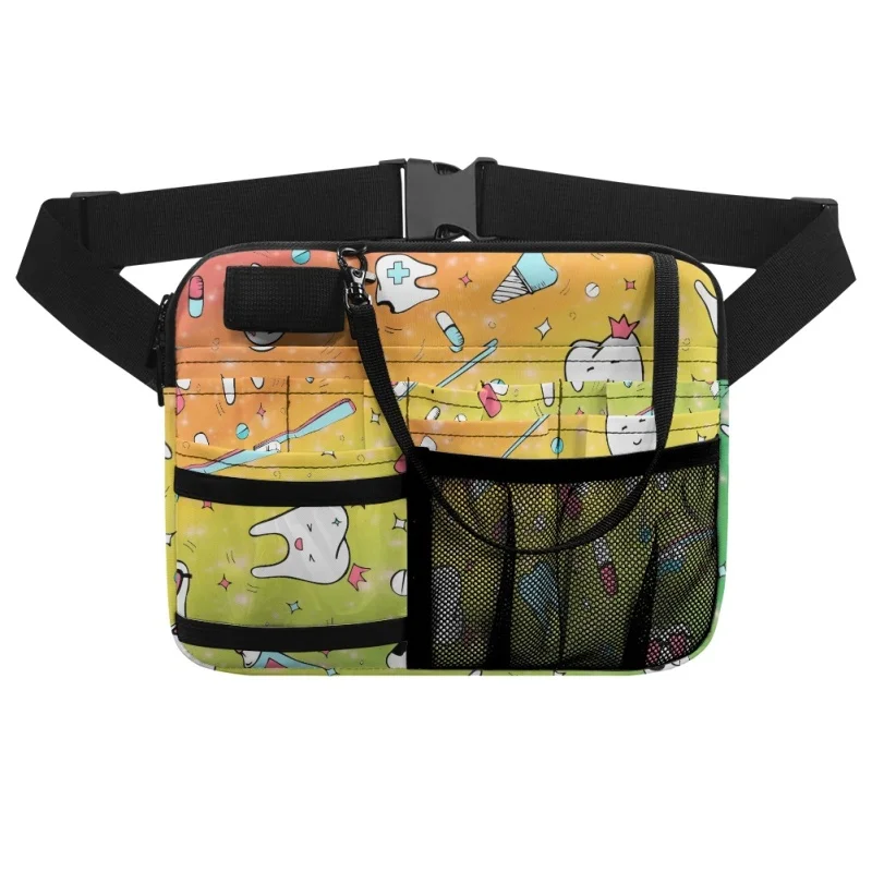 Twoheartsgirl Nurses Belt Organizer for Women Large Capacity Nurse Waist Bag Multi Compartment Shoulder Medical Pouch Fanny Pack