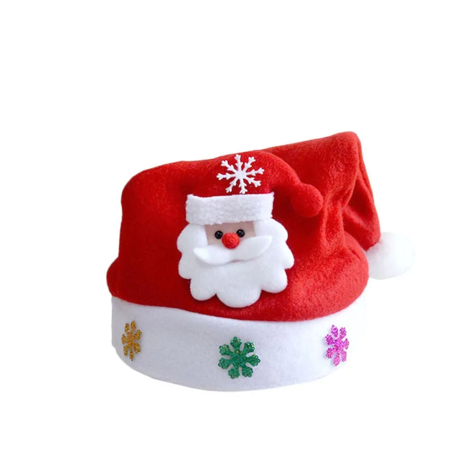 

2023 New Year Merry Christmas Hat For Adults Kid Christmas Decorations Gift For Xmas Soft Hat Santa Claus Hat Chirstmas Cap