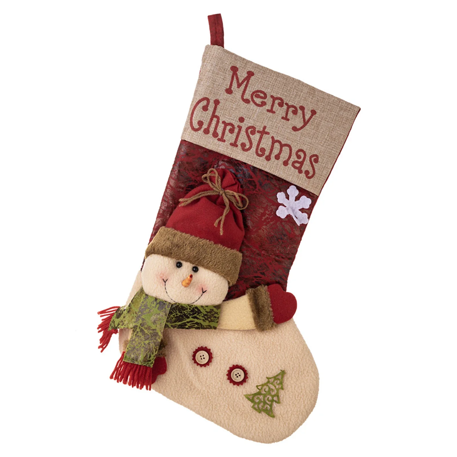 Рождественские большие ботинки Рождественская елка Ранняя сумка Санта-Клаус