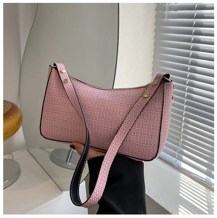 

Retro Weave Soft Fashion Shoulder Bag Crossbody Bag for Women New 2022 Trend Purse Ladies Female Luxury Designer Handbags
