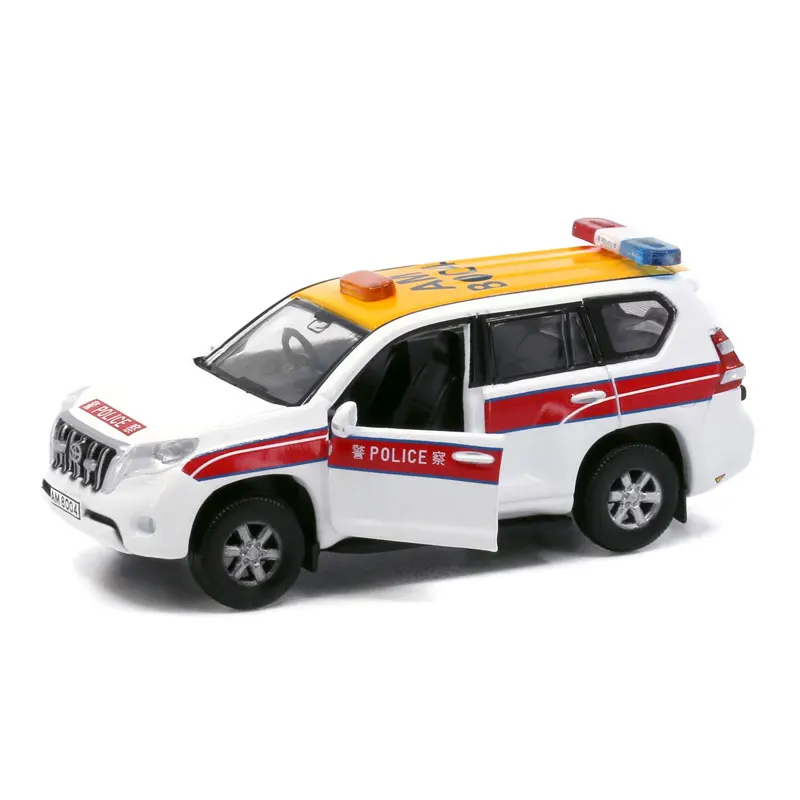 Крошечный 1:64 Toyota Prado полицейский аэропорт отлитый под давлением модель
