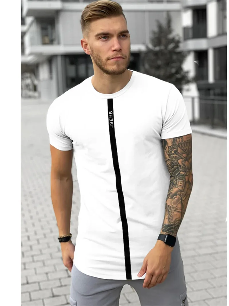 

2022 hot sale new men's long-sleeved sports T-shirt cotton stretch fitness running bodybuilding T-shirt men's casual sports