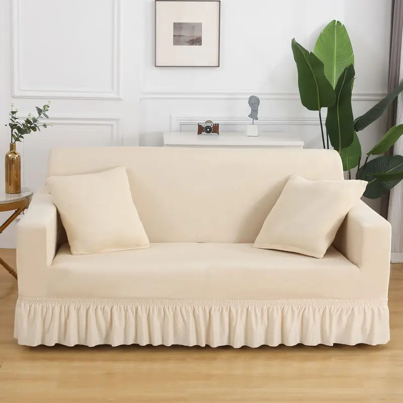 

Four Seasons Universal All Inclusive Sofa Cover Modern Large Skirt Full Cover Sofa Towel Nordic Style Anti Slip Lazy Suit