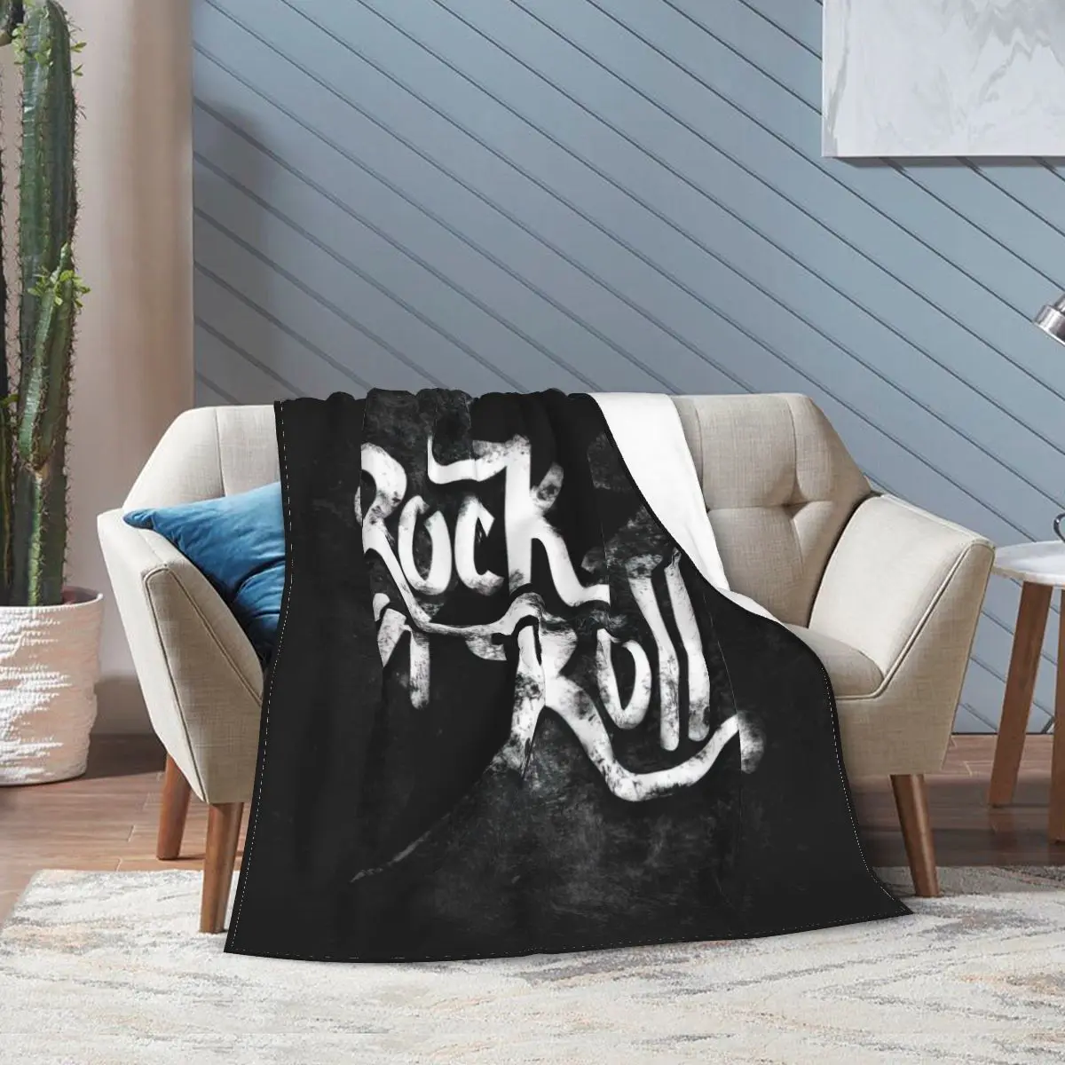 

Heavy Metal Rock Flannel Fleece Blanket For Kids Teens Adults Soft Cozy Warm Fuzzy
