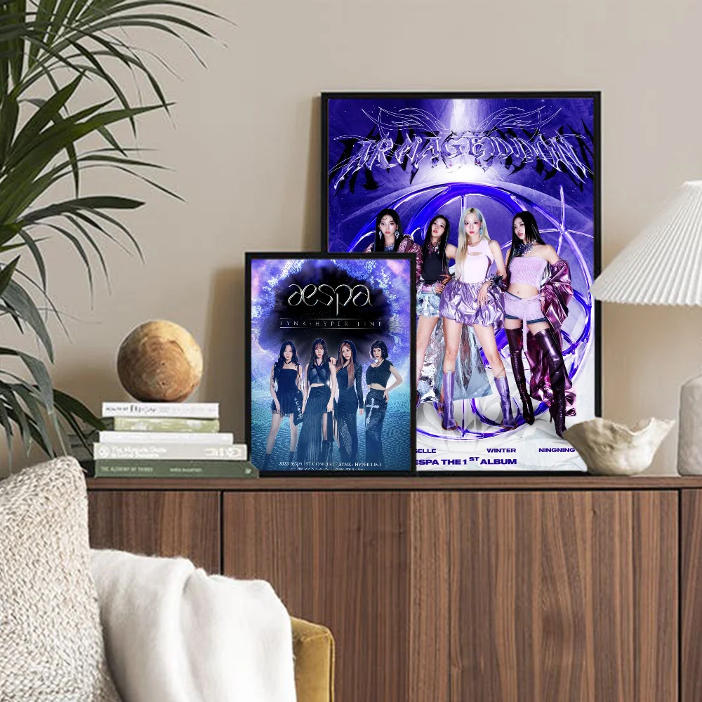 Kpop A-Aespa Hanging Bohemian Tapestry Wall Tapestries Mandala Kawaii Room Decor