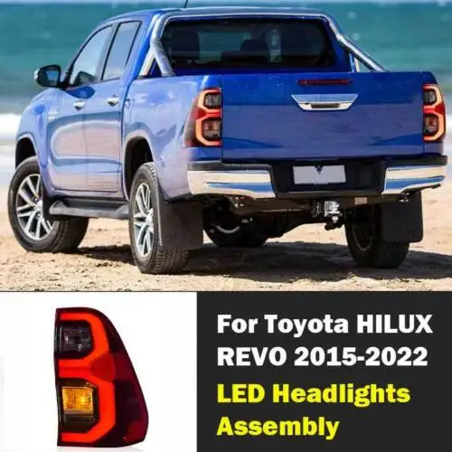 

Taillight Assembly LED Tail Lamp Brake Lights For Toyota HILUX REVO 2015 2016 2017 2018 2019 2020 2021 2022