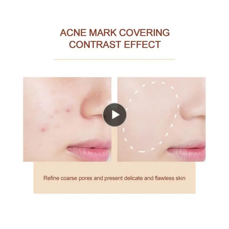 

6 Color Concealer Moisturizing Repairing Foundation Cream Full Coverage Acne Marks Spots Natural Brighten Makeup Concealer Disc