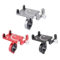 bicycle scooter mobile phone holders aluminum alloy mountain bike phone bracket adjustable handlebar stand 360 degrees holders