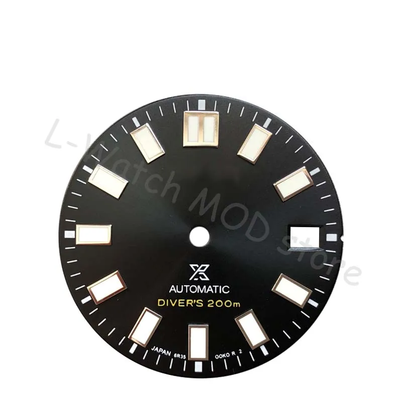 62mas black dial for Seik blue dial literal abalone dial 28.5mm tortoise king literal fit nh35/nh36 movement skx007/skx009