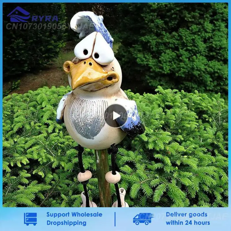 

Rooster Garden Statue Decorative Funny Chick Lawn Decoration Quirky Rooster Resin Rooster Odd Cock Statue Chick Decoration