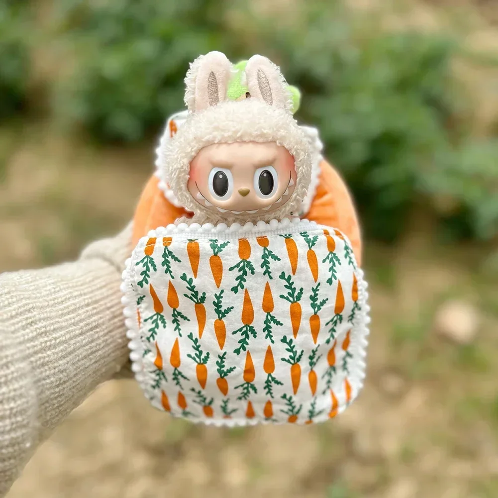 Кукольная кровать для куклы Labubu с 2 подушками спальный мешок 1/12 BJD GSC Body9 Molly DOD YMY