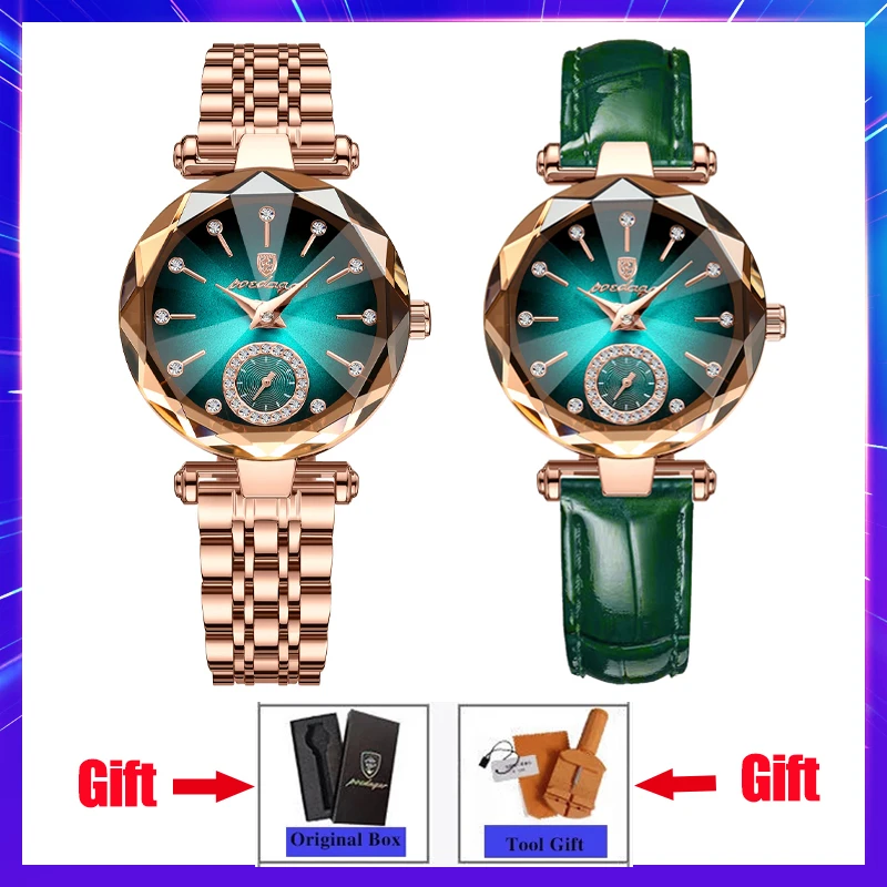 Swiss Brand Fashion Watch for Women Luxury Romatic Stainless Quarzt Wristwatch Relogio Feminino Waterproof Reloj Mujer Girl Gift