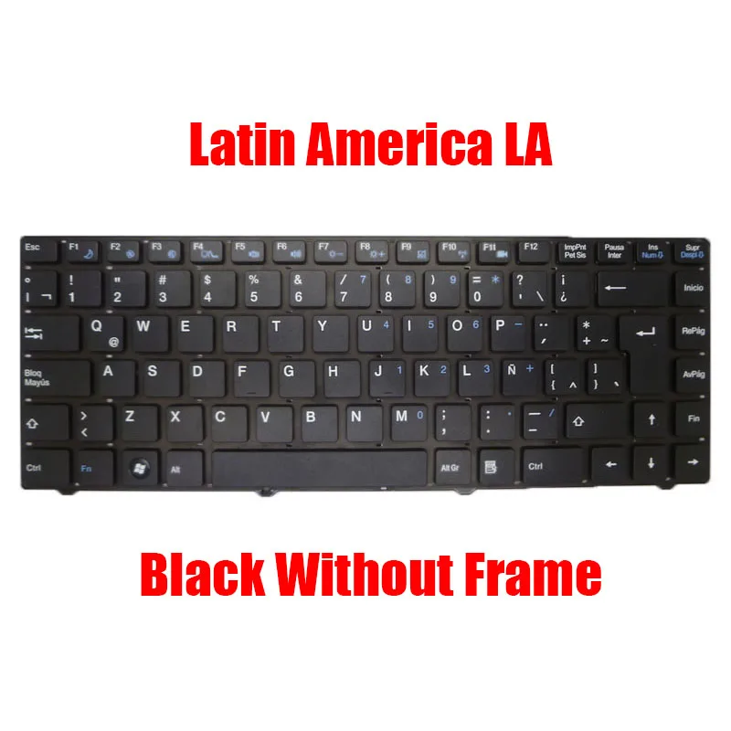 Клавиатура для ноутбука Lanix Neuron A R 82B382 Brazil BR Latin America LA новинка