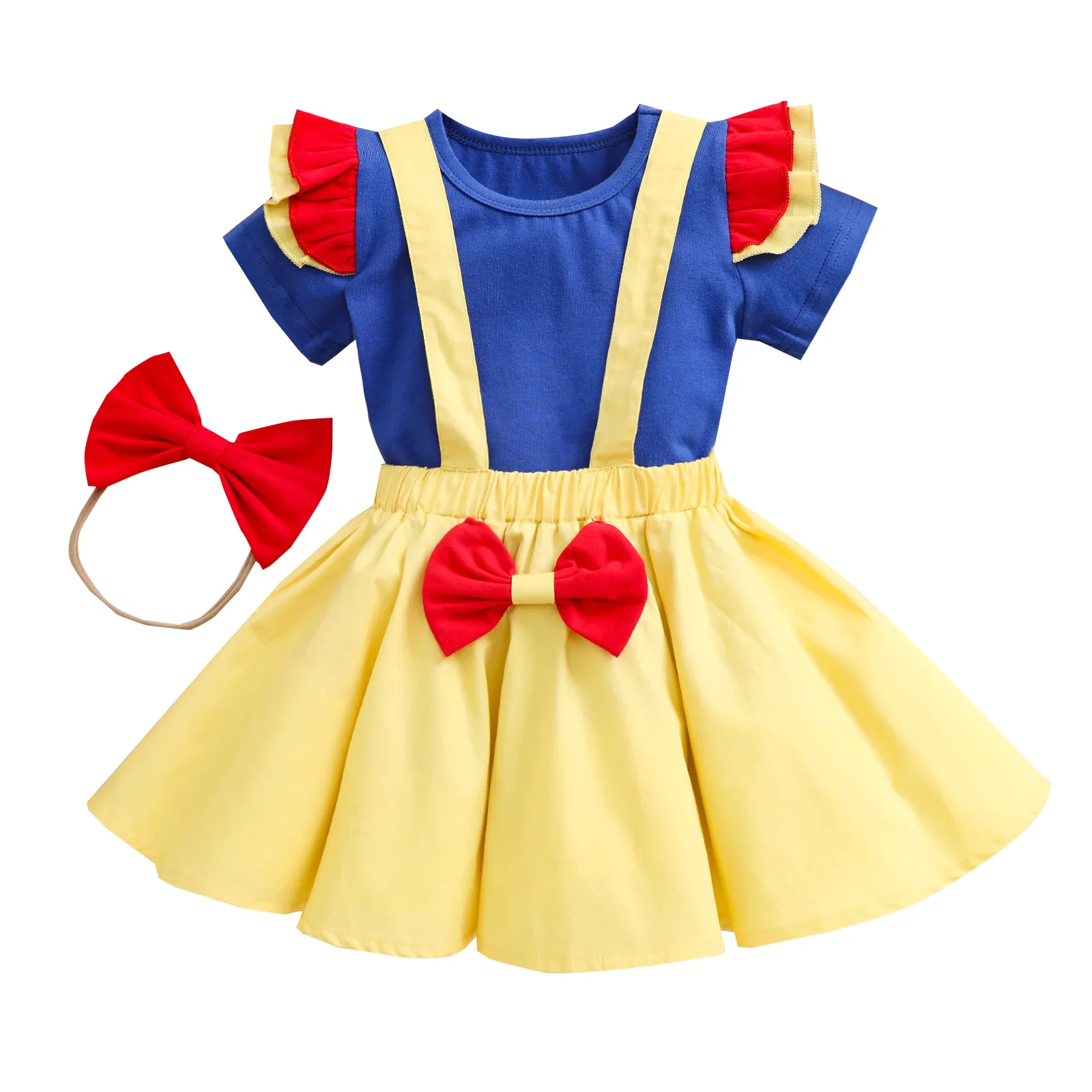

Toddler Baby Girl Dress Set Polka Dot Cute Toddler Bowknot Skirts Sets New Summer Infant Fashion Clothes Suit