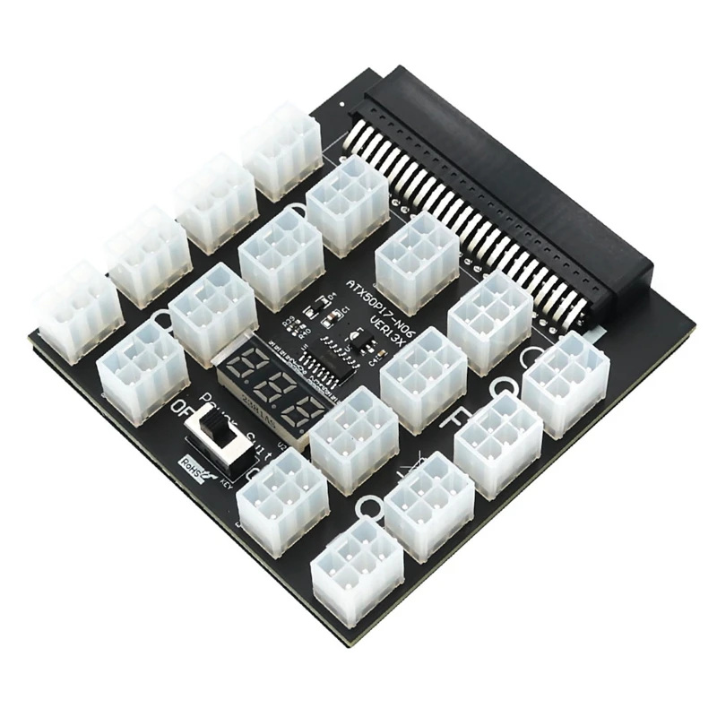 

ATX 50Pin до 17 портов ATX 6-контактный серверный блок питания блокировочная плата адаптер для DELL 750 Вт 1100 Вт 1600 Вт 2000 Вт 2400 Вт 24 шарикоподшипника