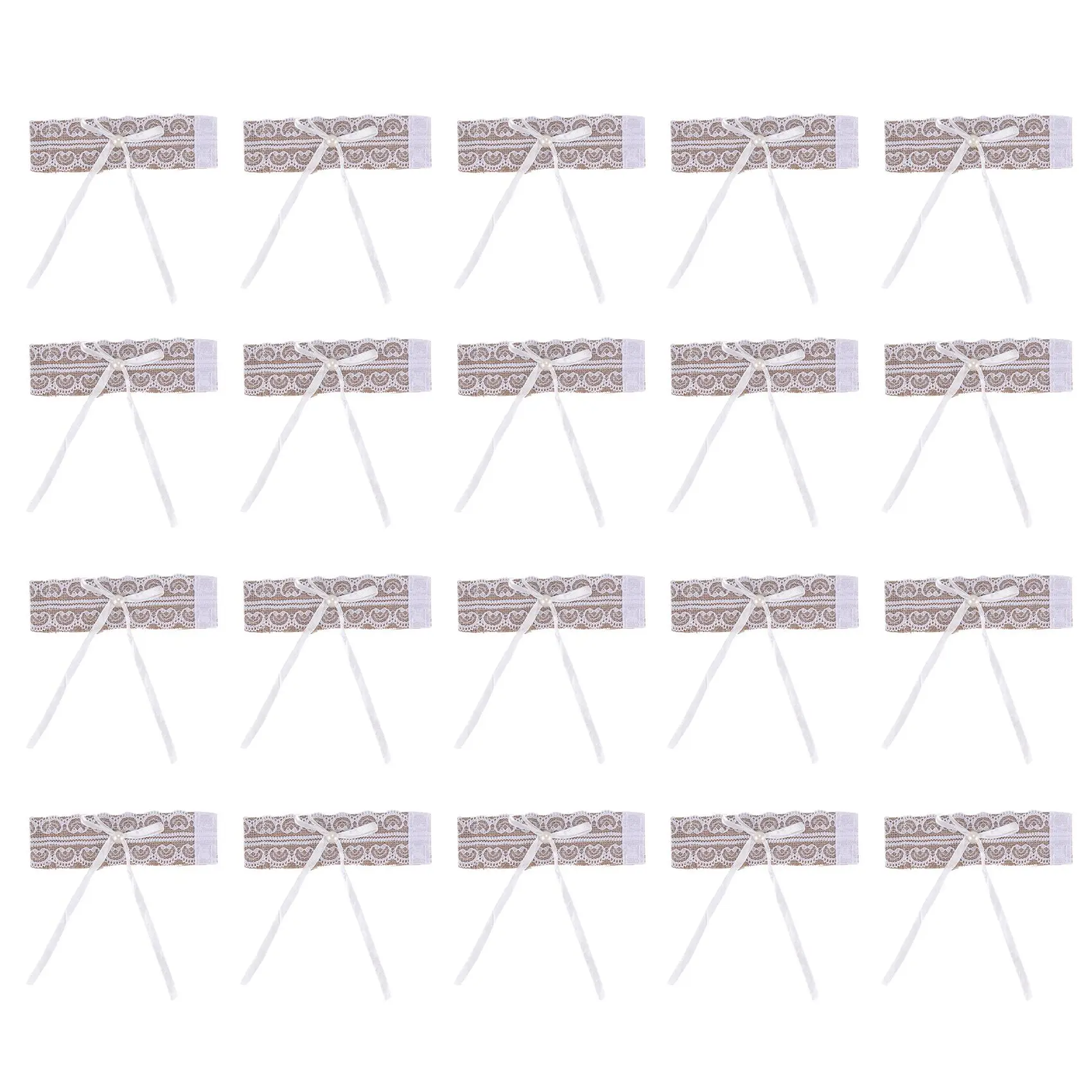 

20 шт., кружевное кольцо для салфеток