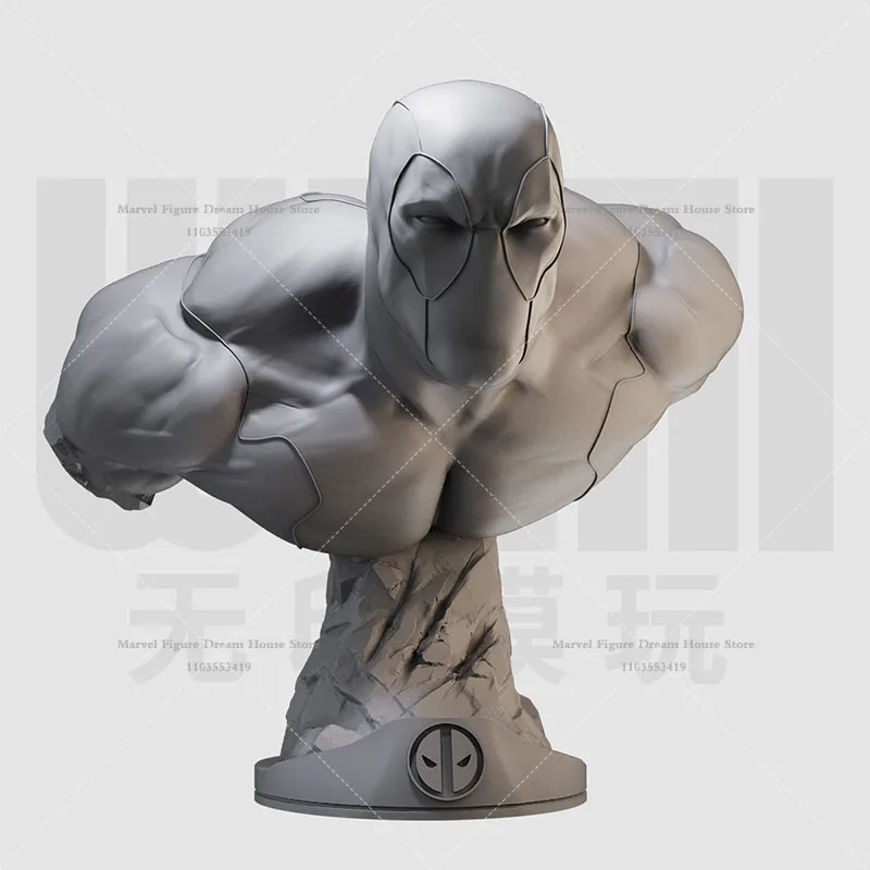 Фото Масштабные фигурки 1/16 и 1/10: Набор для самостоятельной сборки 3D-бюста из смолы, неокрашенный, белый, мужская кукла-герой «Супер-спаситель» Уилсон №2