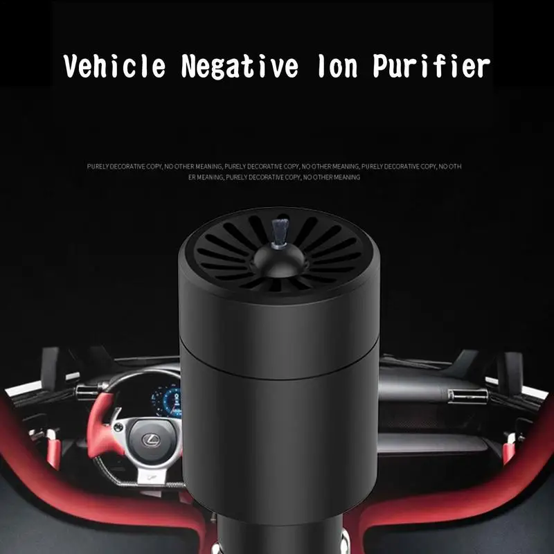 

Mini Car Air Purifier 12V Negative Lon Deodorization Cigarette Lighter Portable Traveling Formaldehyde Removing Air Fresheners