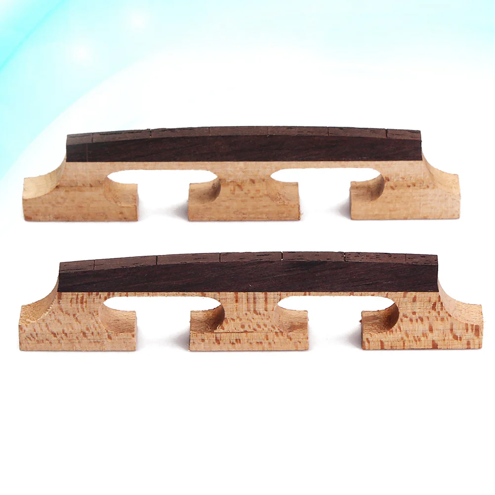 

2 PCS Banjo Mute Banjo Bridge Part Banjo Burner Banjo Accessories Bridge Banjo Guitar Bridge Wood Banjo Bridge