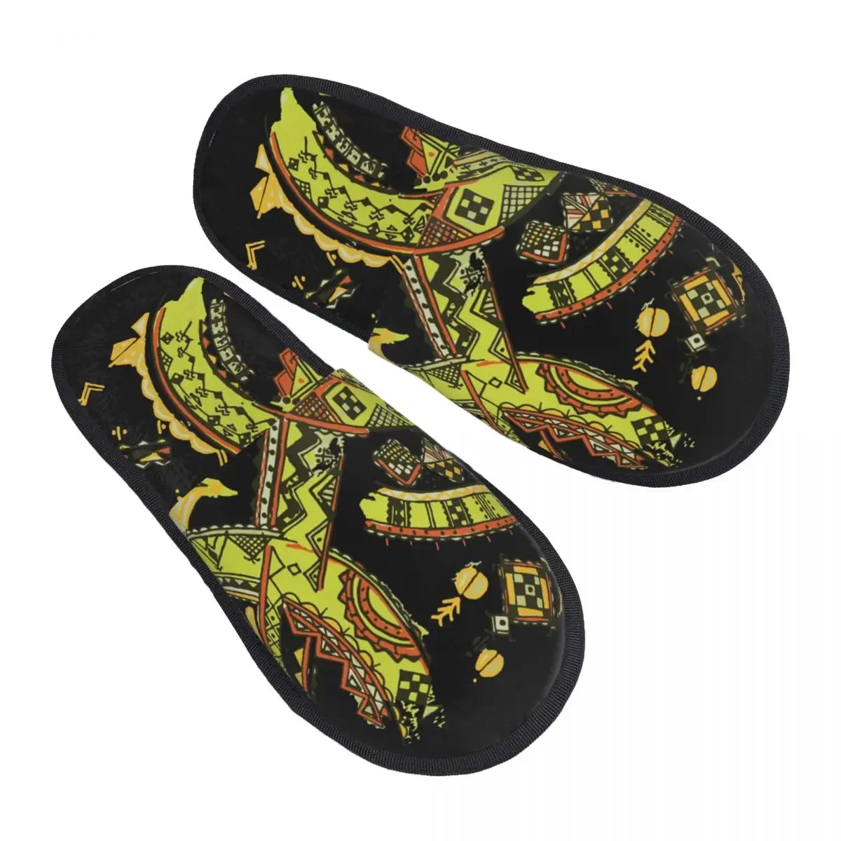 

Тапки с эффектом памяти, женские мягкие теплые домашние тапочки в богемном стиле